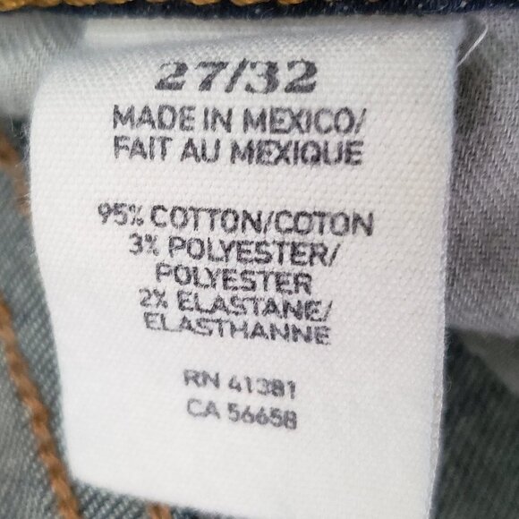 Denim & Supply Jeans Women's Dark Wash Straight Leg Stretchy Denim 27W 32L - Picture 7 of 7